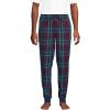 Lands’ End Men’s Flannel Jogger Pajama Pants(Navy Multi Plaid)