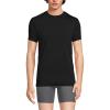 Lands’ End Men’s Flex Performance Crewneck Undershirt(Black)