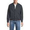 Lands’ End Men’s Serious Sweats Bomber(Dark Charcoal Heather)