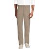 Lands’ End Men’s Travel Kit Comfort Waist Classic Fit Chino Pant(Khaki)