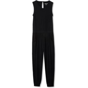 Lands’ End Girls Casual Knit Jumpsuit(Black)