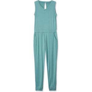 Lands’ End Girls Casual Knit Jumpsuit(Oil Blue)