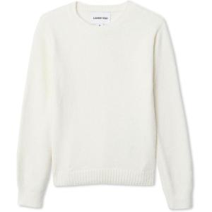 Lands’ End Girls Chenille Sweater(Ivory)