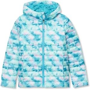 Lands’ End Kids Husky Insulated Hooded Jacket(Aqua Glitter)