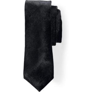 Lands’ End Men’s Pattern Necktie(Black)