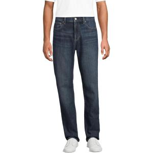 Lands’ End Men’s Rigid Classic Fit Jean(Dark Pacific Wash)