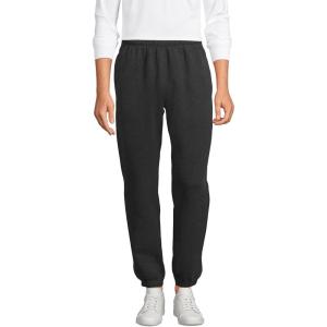 Lands’ End Men’s Serious Sweats Drawstring Sweatpants(Dark Charcoal Heather)