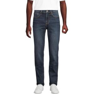 Lands’ End Men’s Slim Fit Stretch Jeans Washed Black(Dark Pacific Wash)