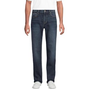 Lands’ End Men’s Stretch Classic Fit Jean(Dark Pacific Wash)