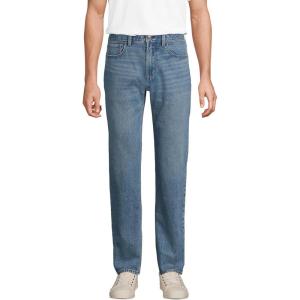 Lands’ End Men’s Stretch Comfort Waist Classic Fit Jean(Medium Tahoe Wash)
