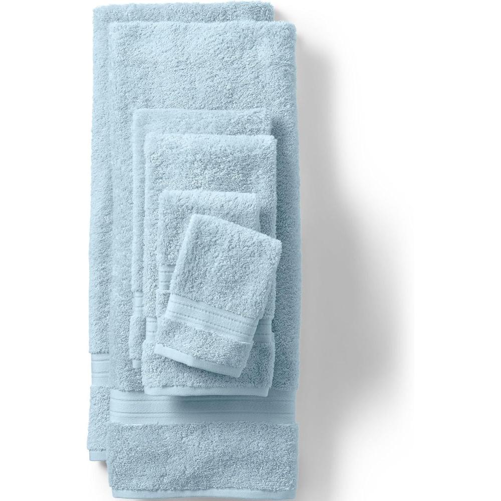 imageLands End Supima Towel Bourbon 6 Piece Towel SetDusty Blue