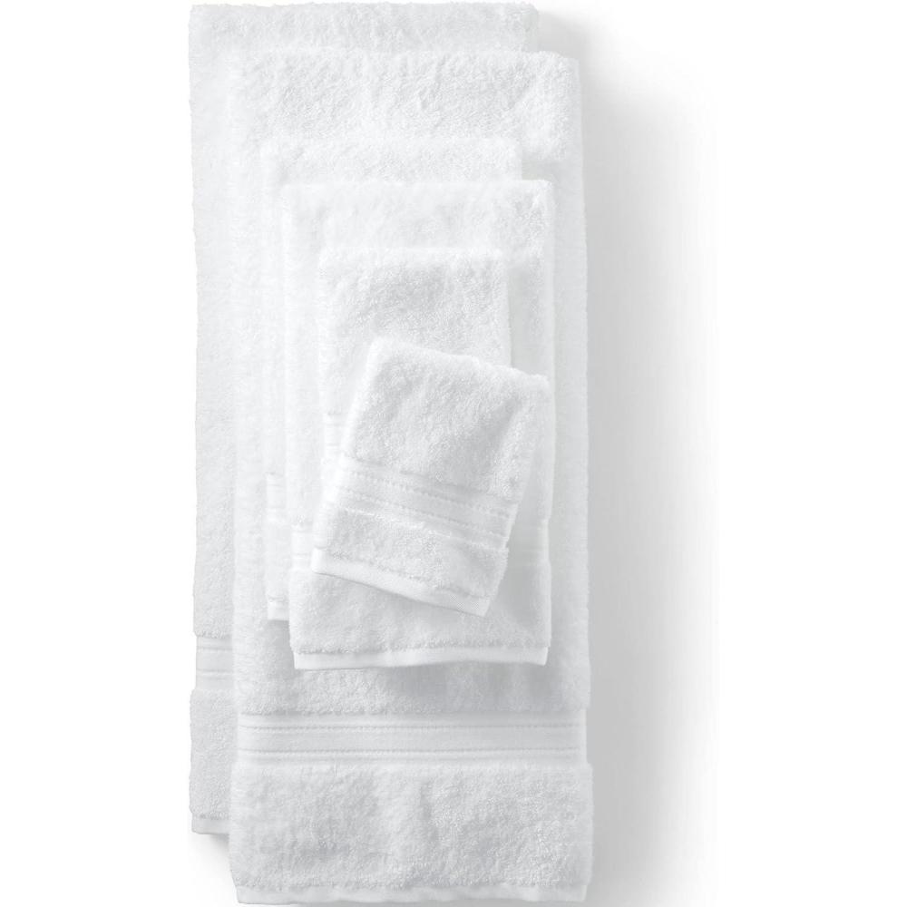 imageLands End Supima Towel Bourbon 6 Piece Towel SetWhite