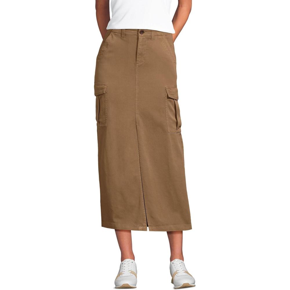 imageLands End Womens Cool Fade Cargo Maxi SkirtCoriander