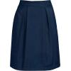 Lands’ End School Uniform Women’s Solid Pleated Skort Top of Knee(Academic Classic Navy)