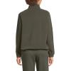 Lands’ End Women’s Anyweather RainDefense Fleece Quarter Zip Pullover(Forest Moss)