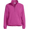 Lands’ End Women’s Anyweather RainDefense Fleece Quarter Zip Pullover(Light Raspberry Sorbet)