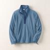 Lands’ End Women’s Anyweather RainDefense Fleece Quarter Zip Pullover(Soft Peacock)