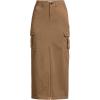 Lands’ End Women’s Cool Fade Cargo Maxi Skirt(Coriander)