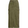 Lands’ End Women’s Cool Fade Cargo Maxi Skirt(Dark Cilantro Green)