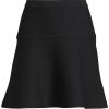 Lands’ End Women’s Fine Gauge Cotton Sweater Above The Knee Circle Skirt(Black)