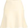 Lands’ End Women’s Fine Gauge Cotton Sweater Above The Knee Circle Skirt(Fresh Ivory)