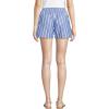 Lands’ End Women’s Poplin High Rise Pull On 5″ Shorts(Sapphire Gem Blue Broad Stripe)