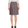 Lands’ End Women’s Top of Knee Plaid Skort(Plaid Gray Heather/Maroon)