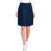 Lands’ End School Uniform Women’s Solid Pleated Skort Top of Knee(Academic Classic Navy)