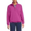 Lands’ End Women’s Anyweather RainDefense Fleece Quarter Zip Pullover(Light Raspberry Sorbet)