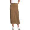 Lands’ End Women’s Cool Fade Cargo Maxi Skirt(Coriander)
