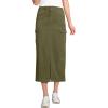 Lands’ End Women’s Cool Fade Cargo Maxi Skirt(Dark Cilantro Green)