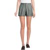Lands’ End Women’s High Rise Pleated A-line 5″ Linen Shorts(Forest Moss Linen)