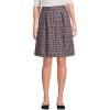 Lands’ End Women’s Top of Knee Plaid Skort(Plaid Gray Heather/Maroon)