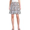 Lands’ End Women’s Voile Ladder Trim Mini Skirt(Soft Ice Blue Leaves)