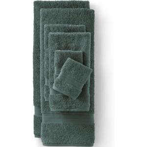 Lands’ End Supima Towel Bourbon 6 Piece Towel Set(Evening Forest)