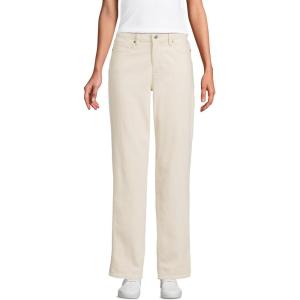 Lands’ End Women’s Soft Denim Mid Rise Boyfriend Jeans(Natural)