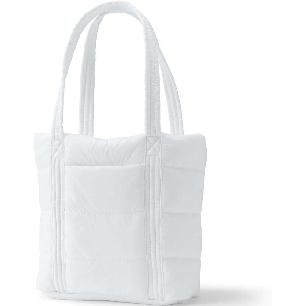 imageLands End Wanderweight Ultralight Packable Tote BagWhite