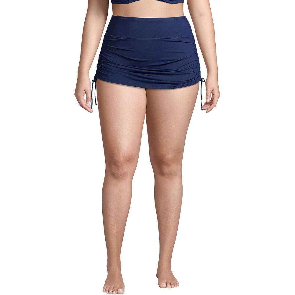 imageLands End Womens Plus Size Adjustable Swim SkirtDeep Sea Navy