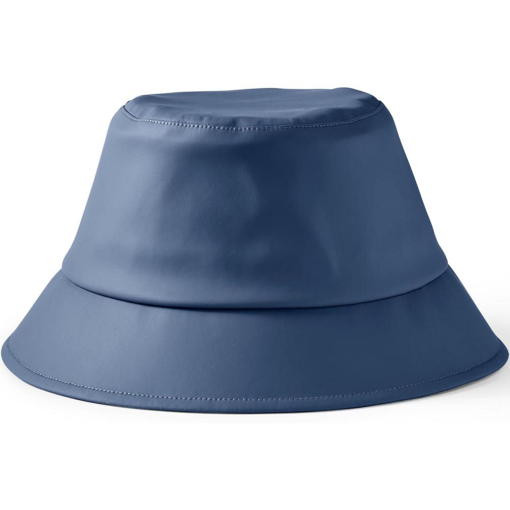 imageLands End Womens Squall Slicker Bucket HatLight Indigo Blue