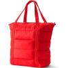 Lands’ End Wanderweight Ultralight Packable Tote Bag(Bright Cherry)