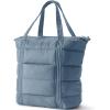 Lands’ End Wanderweight Ultralight Packable Tote Bag(Vintage Blue)