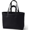 Lands’ End Women’s Faux Leather Tote(Black)