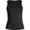 Lands’ End Women’s High Neck UPF 50 Modest Tankini Top Swimsuit(Black)