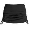 Lands’ End Women’s Plus Size Adjustable Swim Skirt(Black)