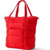 Lands’ End Wanderweight Ultralight Packable Tote Bag(Bright Cherry)