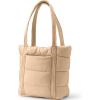 Lands’ End Wanderweight Ultralight Packable Tote Bag(Desert Tan Shine)