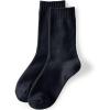 Lands’ End Women’s CashTouch Crew Socks(Black)