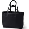 Lands’ End Women’s Faux Leather Tote(Black)