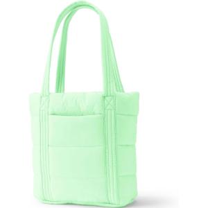 Lands’ End Wanderweight Ultralight Packable Tote Bag(Icy Mint Green)