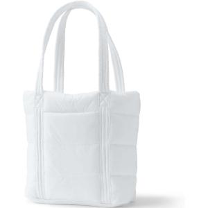Lands’ End Wanderweight Ultralight Packable Tote Bag(White)